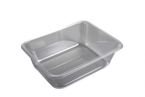 This is an APET tray used for cold foods and foods which do not need to be reheated.
